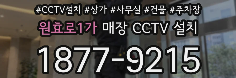 원효로1가 매장 CCTV 설치