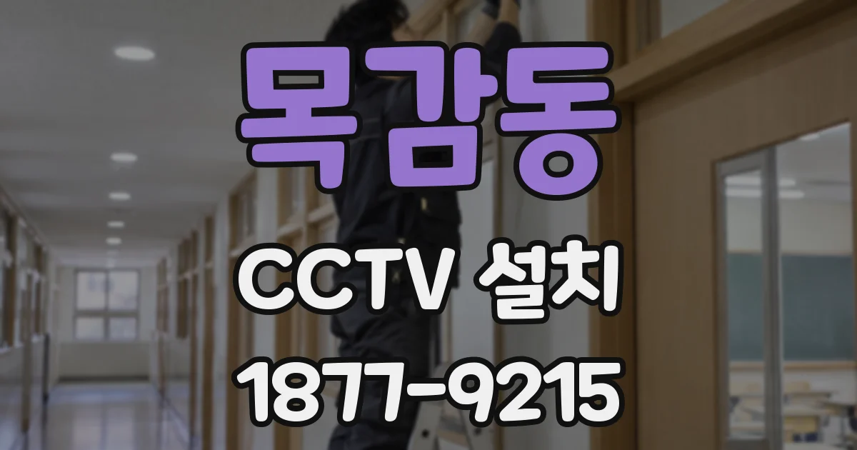 목감동 CCTV 설치