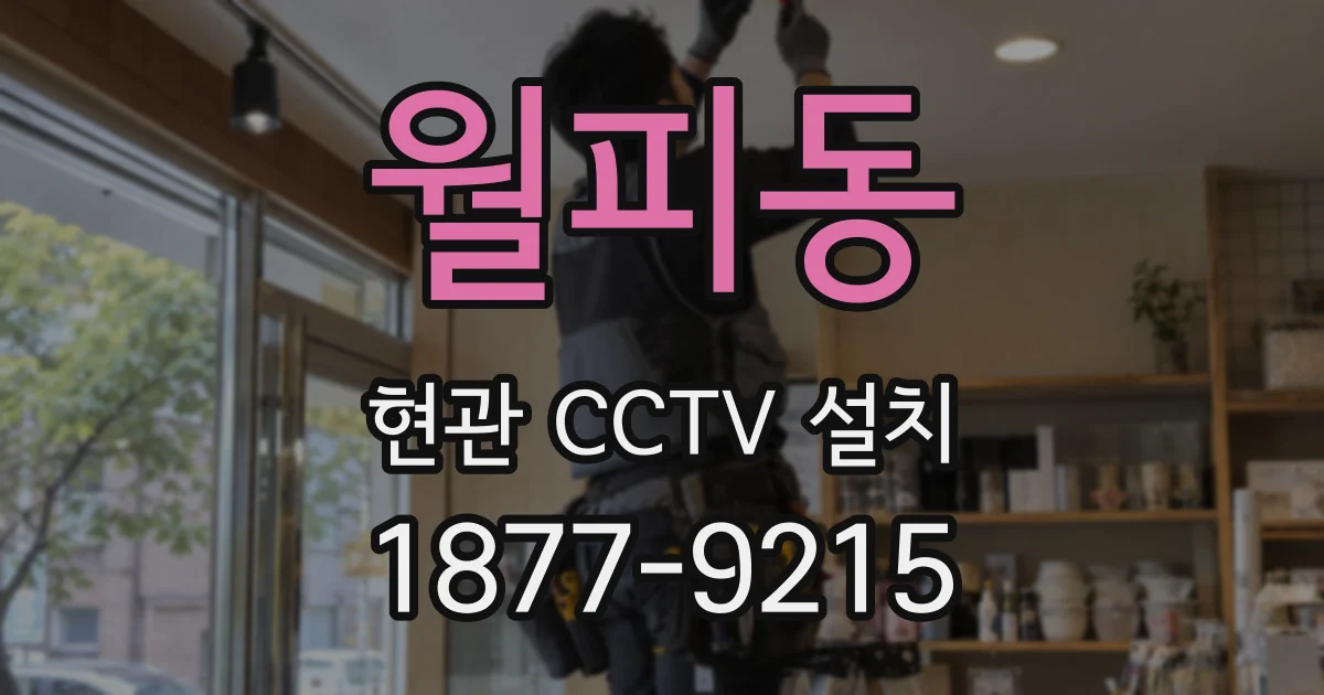 월피동 현관 CCTV 설치