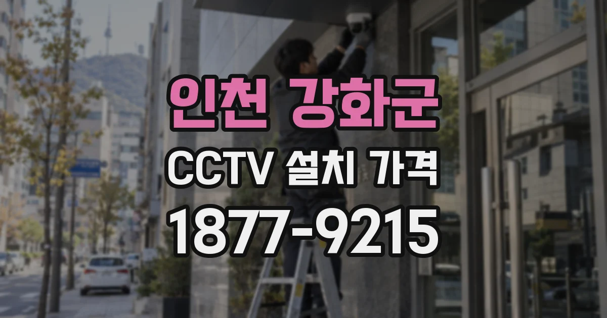 인천 강화군 CCTV 설치 가격