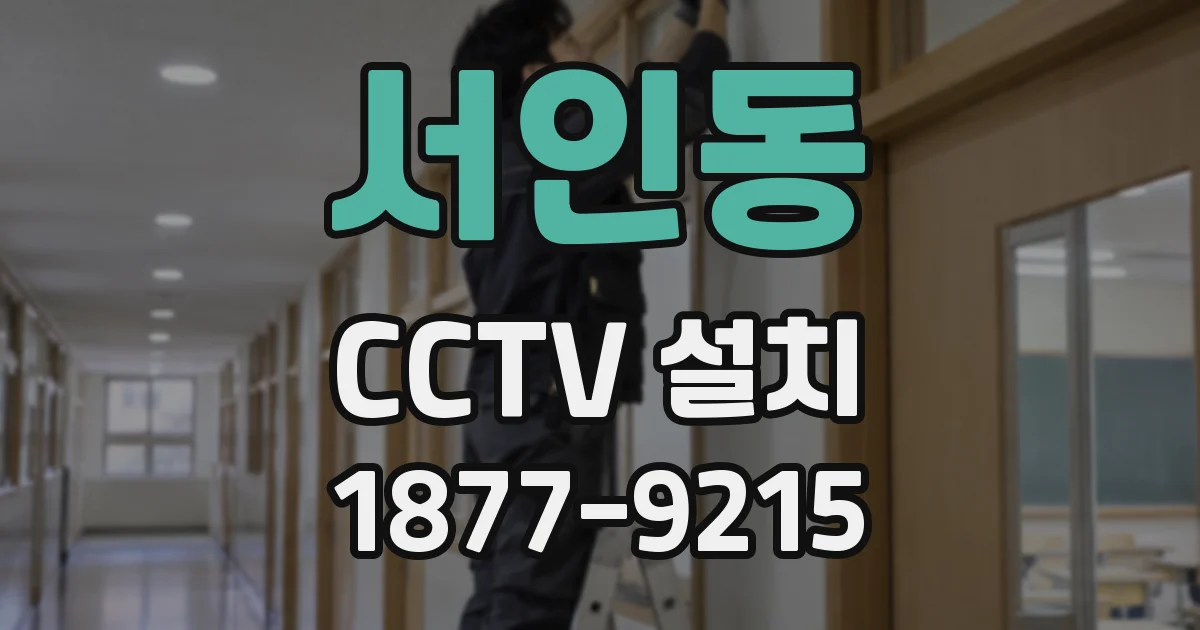 서인동 CCTV 설치