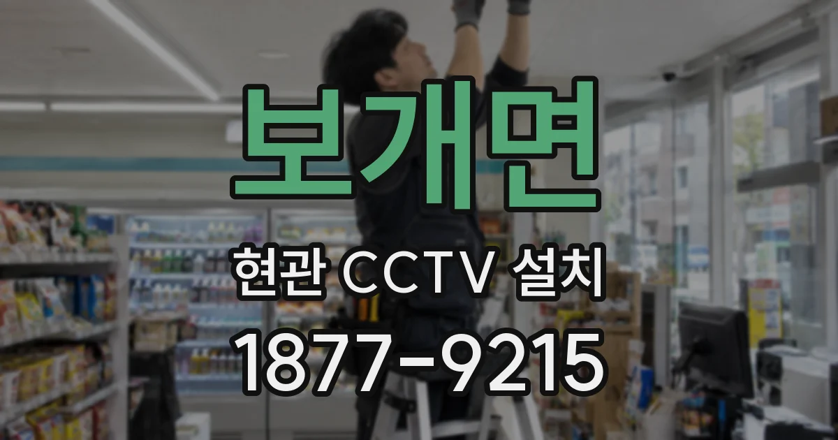 보개면 현관 CCTV 설치