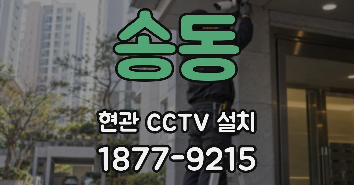 송동 현관 CCTV 설치