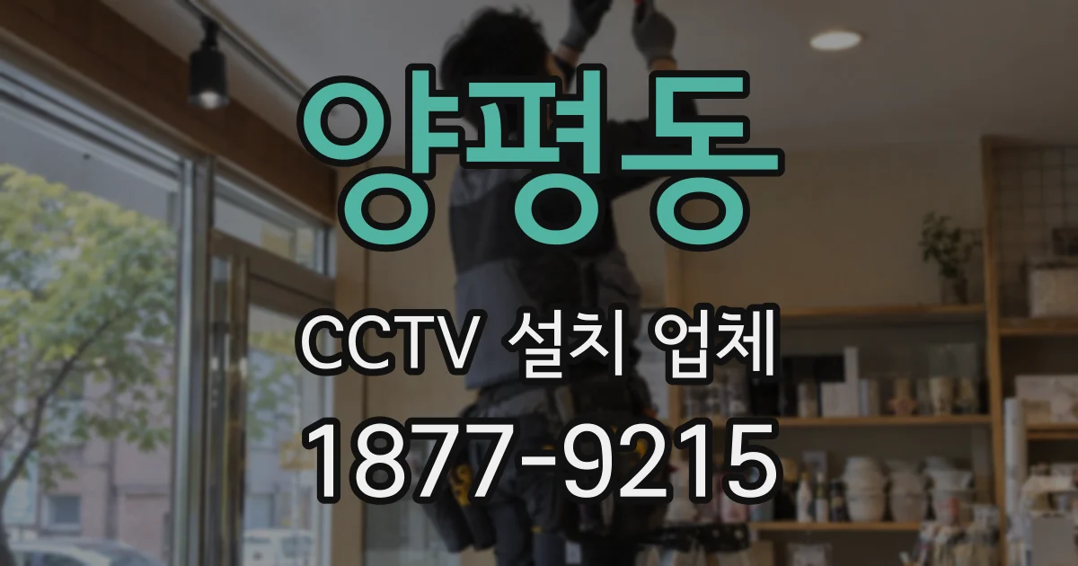 양평동 CCTV 설치 업체