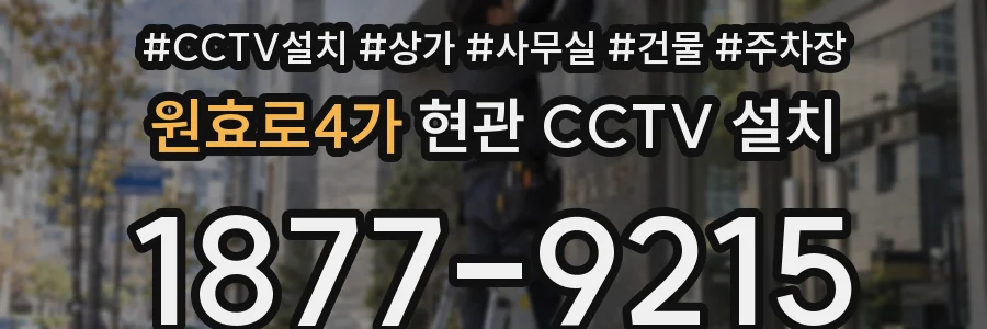 원효로4가 현관 CCTV 설치