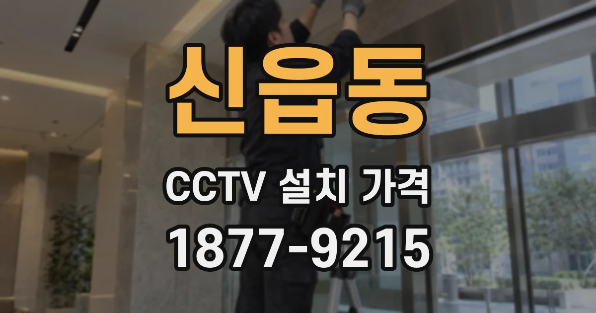 신읍동 CCTV 설치 가격