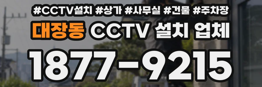 대장동 CCTV 설치 업체