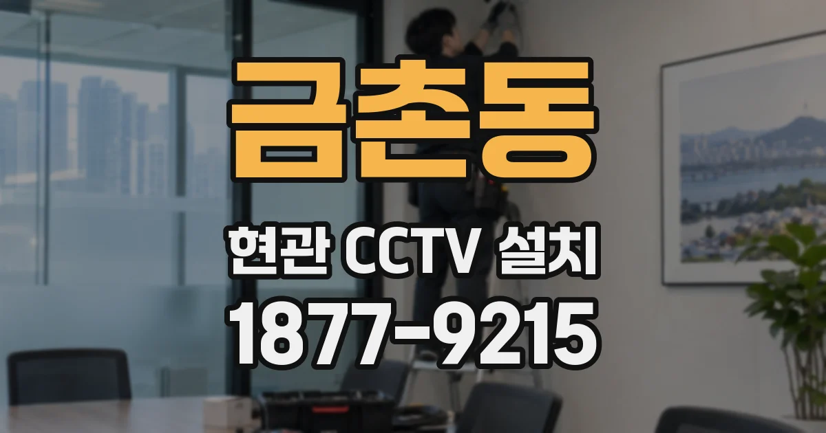 금촌동 현관 CCTV 설치