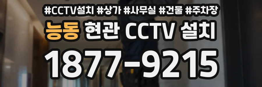 능동 현관 CCTV 설치