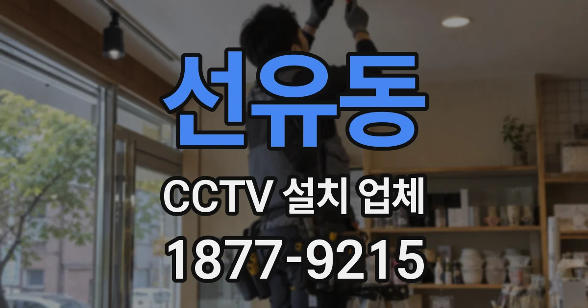 선유동 CCTV 설치 업체