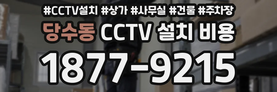 당수동 CCTV 설치 비용