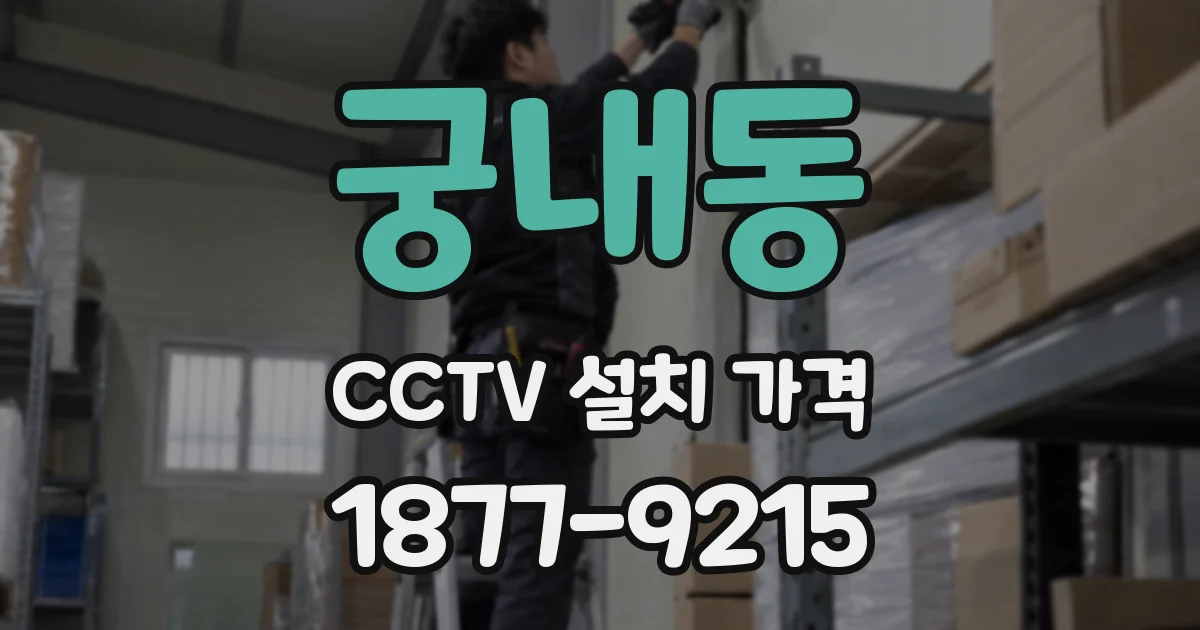 궁내동 CCTV 설치 가격