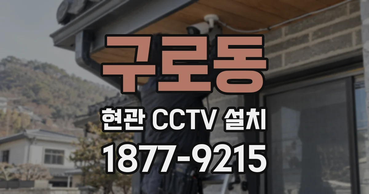 구로동 현관 CCTV 설치
