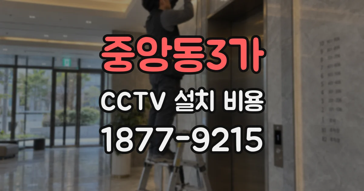 중앙동3가 CCTV 설치 비용