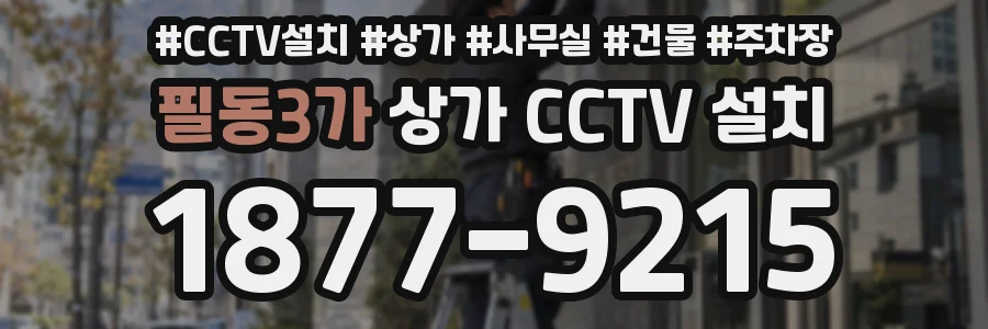 필동3가 상가 CCTV 설치