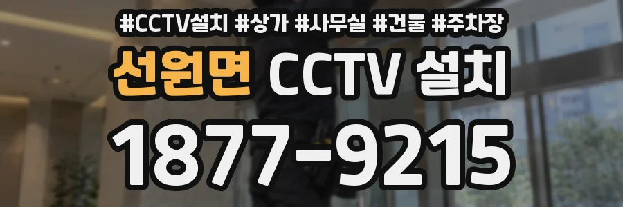 선원면 CCTV 설치