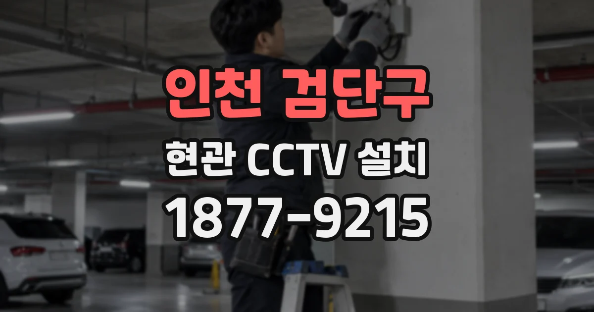 인천 검단구 현관 CCTV 설치