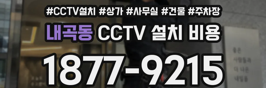 내곡동 CCTV 설치 비용