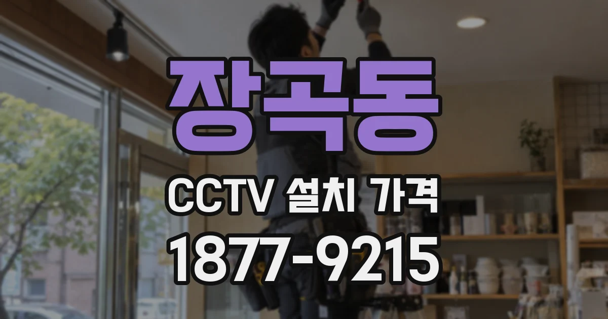 장곡동 CCTV 설치 가격