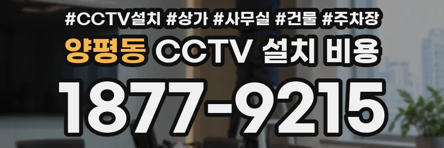 양평동 CCTV 설치 비용