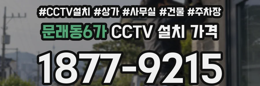 문래동6가 CCTV 설치 가격