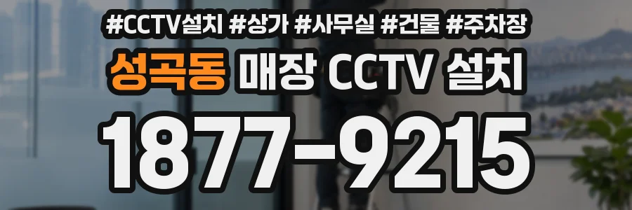 성곡동 매장 CCTV 설치