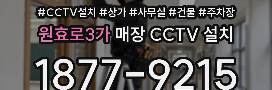 원효로3가 매장 CCTV 설치