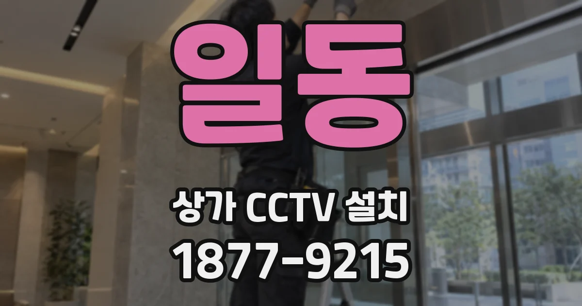 일동 상가 CCTV 설치