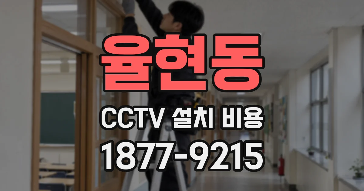 율현동 CCTV 설치 비용