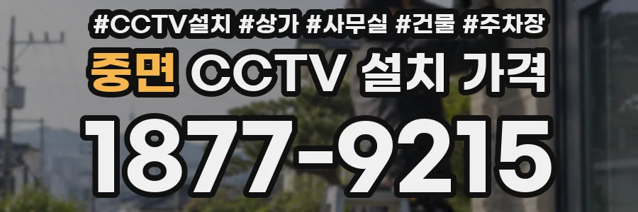 중면 CCTV 설치 가격