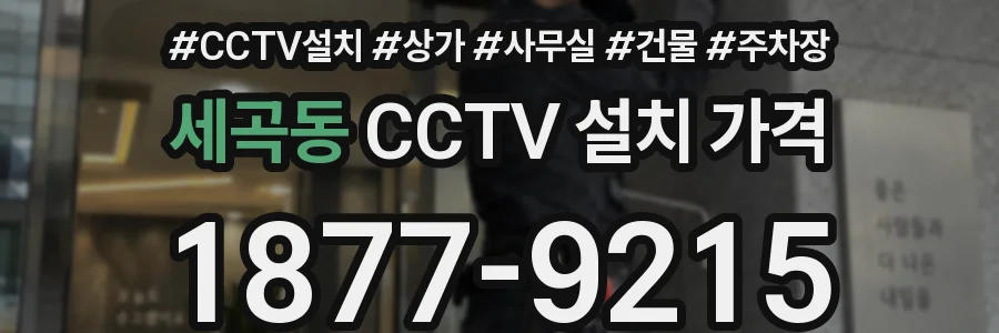 세곡동 CCTV 설치 가격