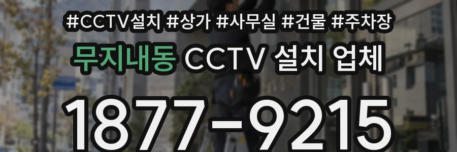 무지내동 CCTV 설치 업체
