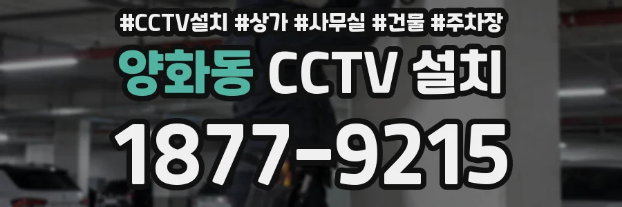 양화동 CCTV 설치