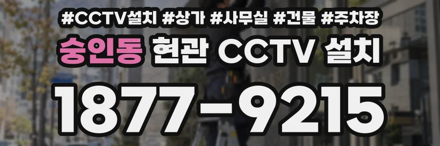 숭인동 현관 CCTV 설치