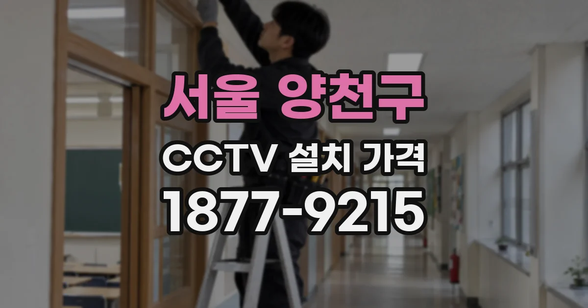 서울 양천구 CCTV 설치 가격