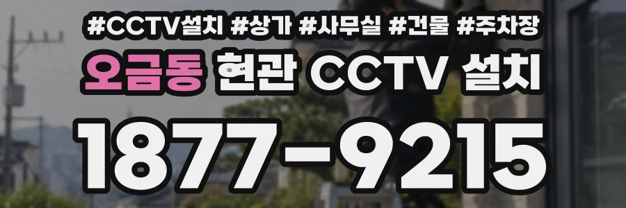 오금동 현관 CCTV 설치