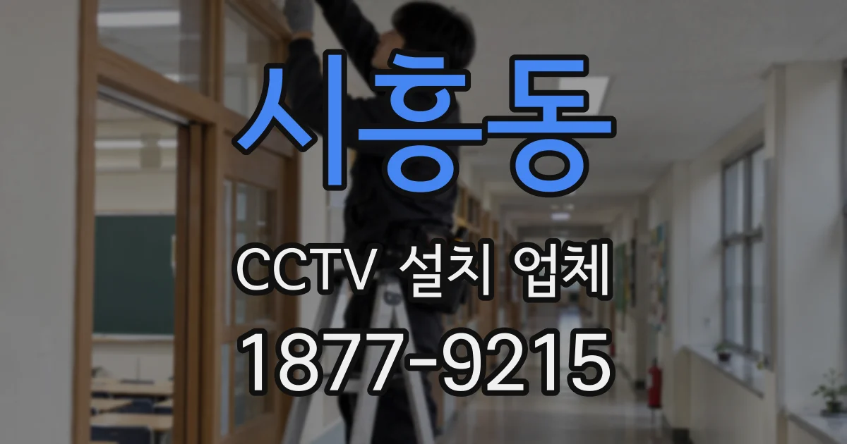 시흥동 CCTV 설치 업체