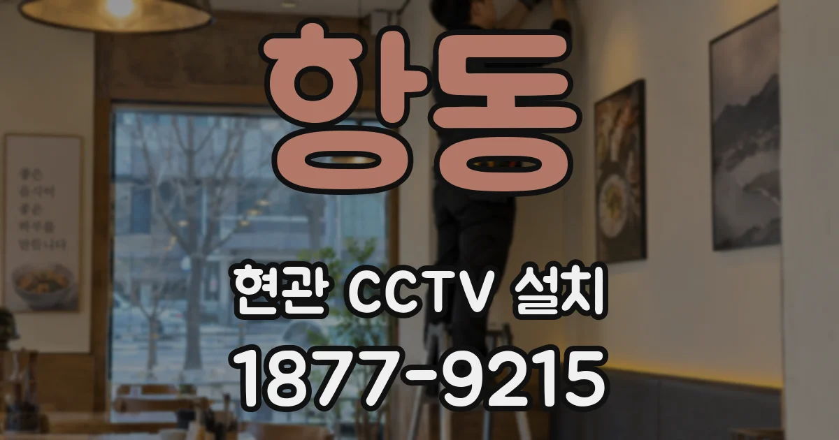항동 현관 CCTV 설치