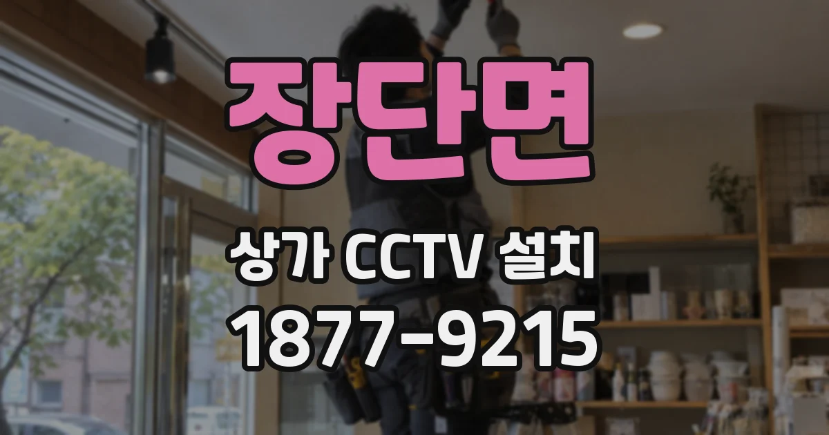 장단면 상가 CCTV 설치