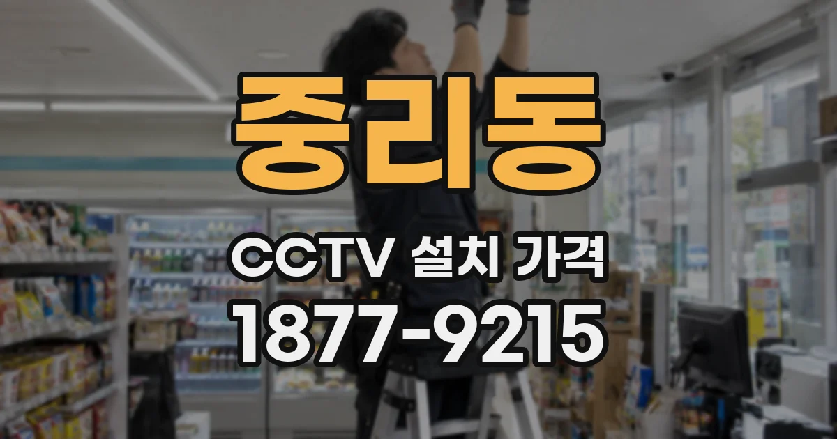 중리동 CCTV 설치 가격