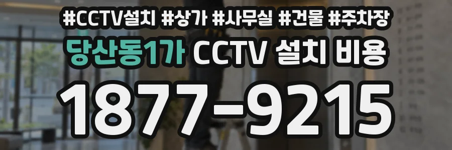 당산동1가 CCTV 설치 비용