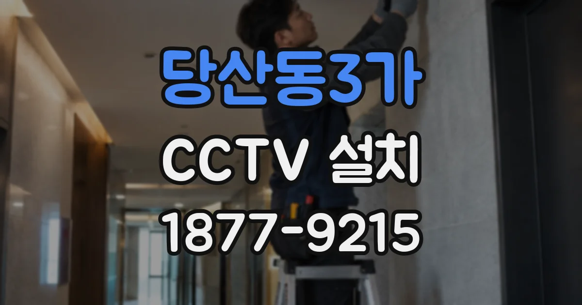 당산동3가 CCTV 설치