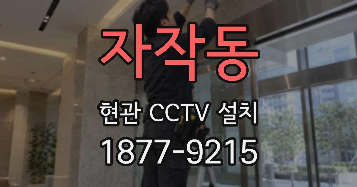 자작동 현관 CCTV 설치