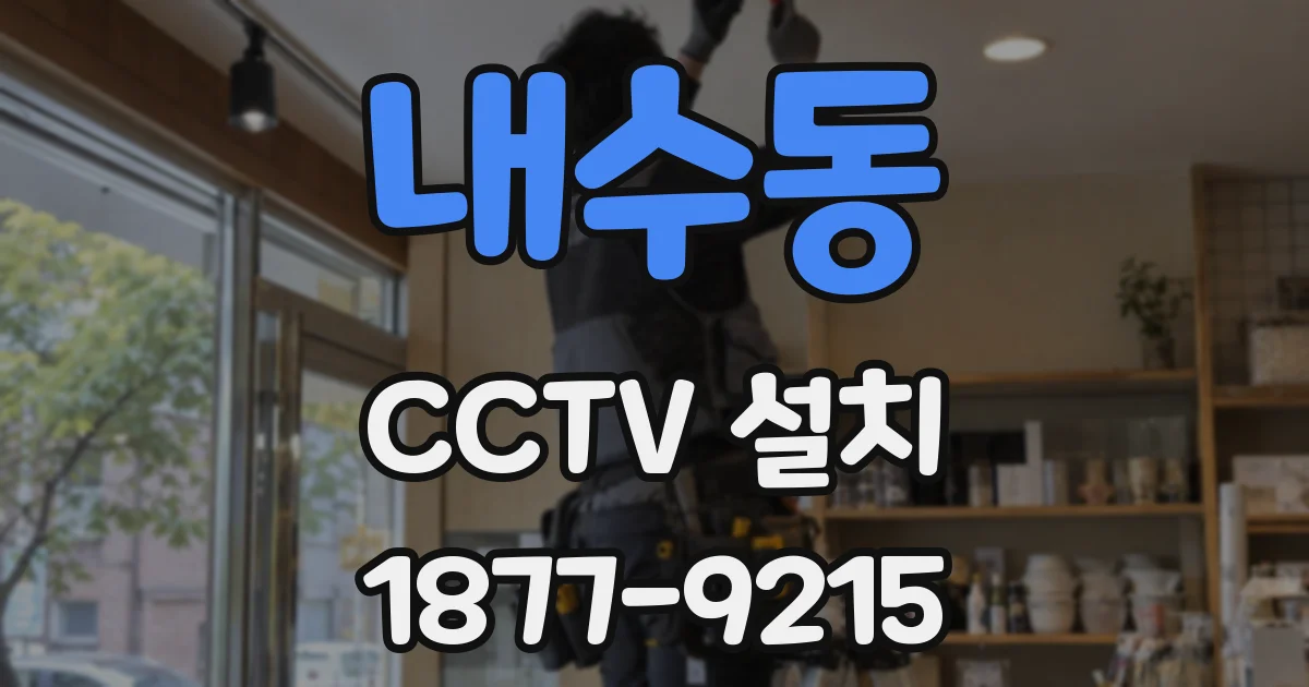 내수동 CCTV 설치