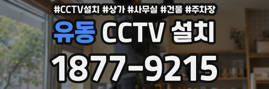 유동 CCTV 설치
