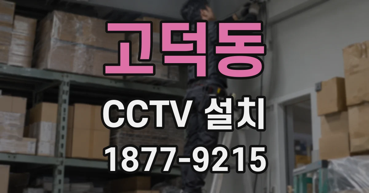 고덕동 CCTV 설치