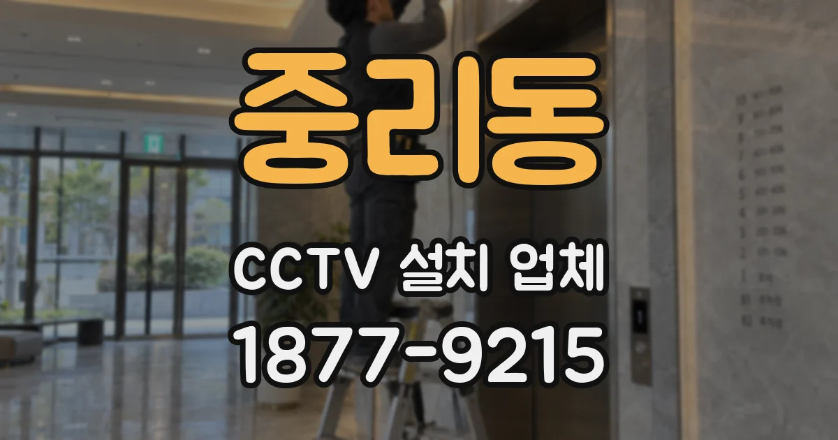 중리동 CCTV 설치 업체