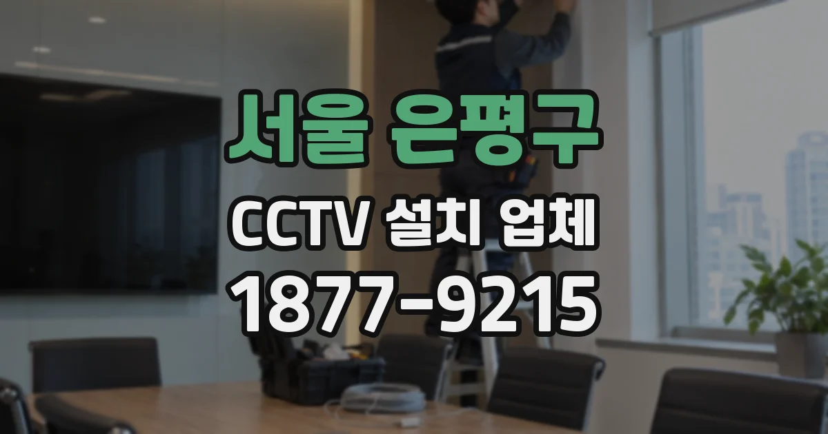 서울 은평구 CCTV 설치 업체
