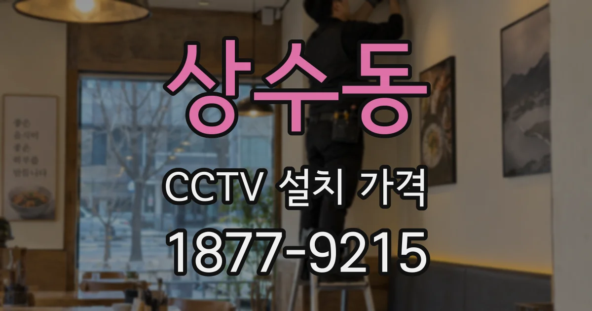 상수동 CCTV 설치 가격