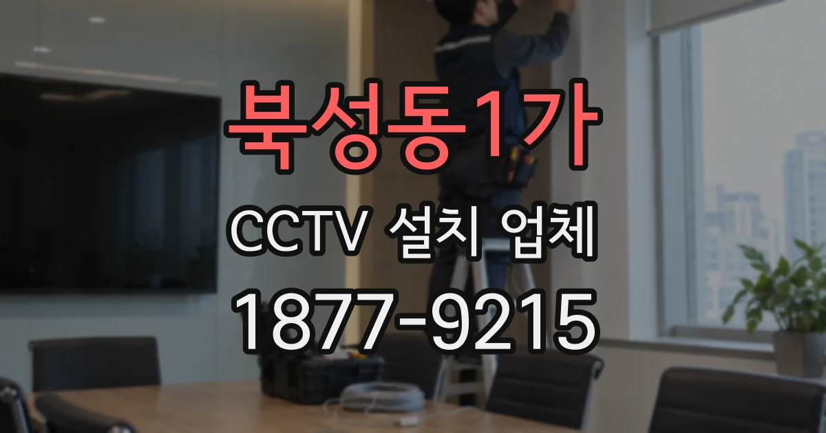 북성동1가 CCTV 설치 업체